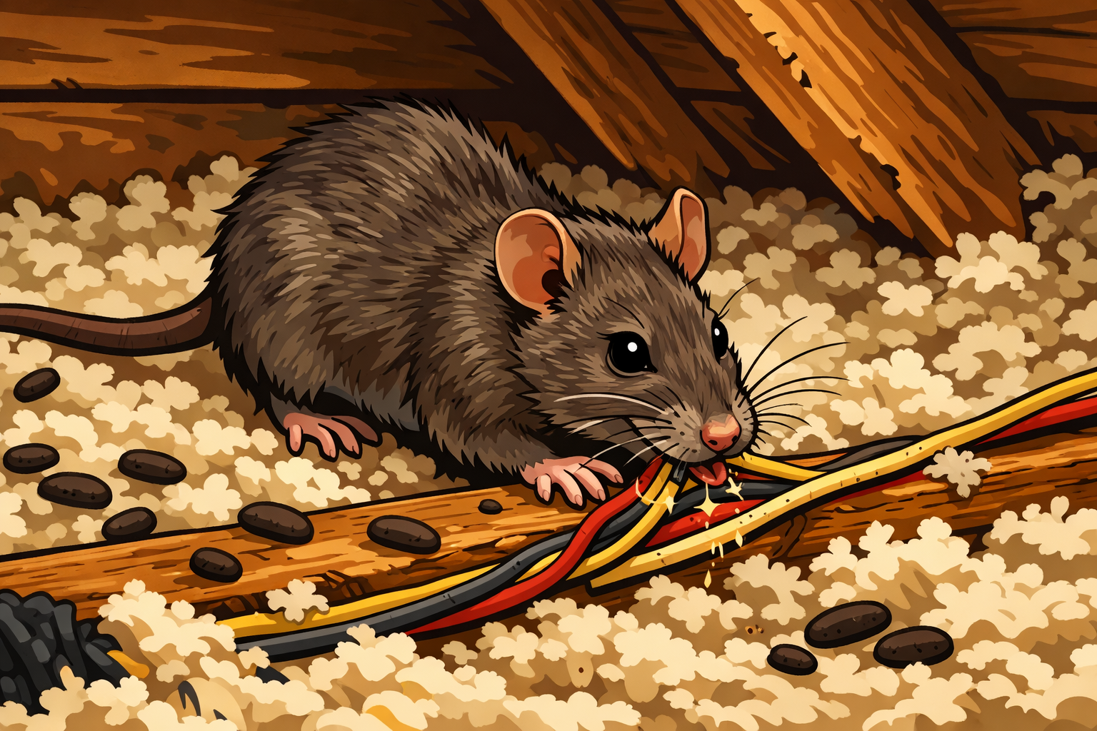 Souris dans la laine de verre dans le grenier : comment les éviter ?