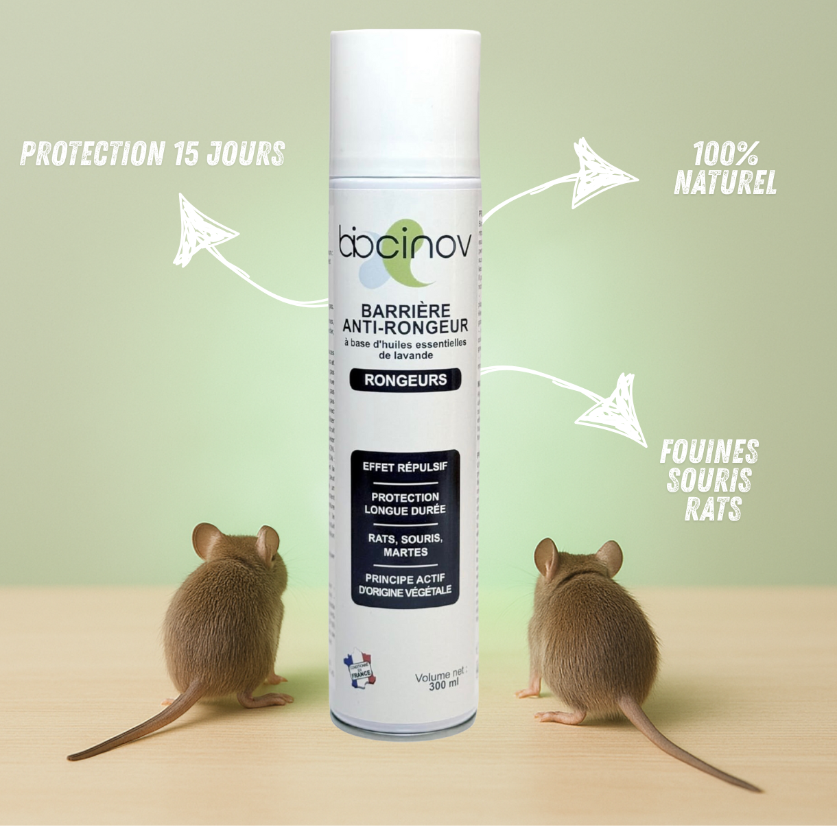 Aérosol Lavande Barrière Anti-Rongeurs