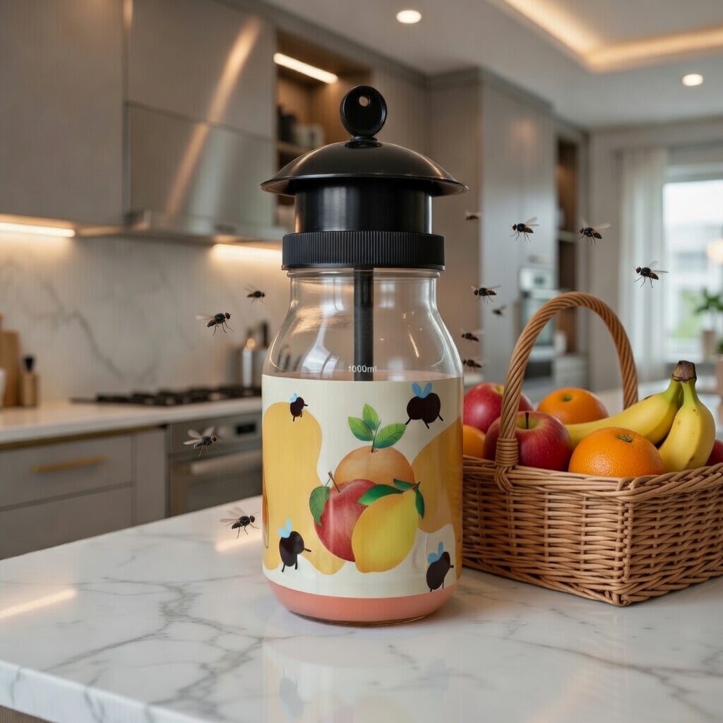 Piège naturel moucherons & mouches  – Réutilisable